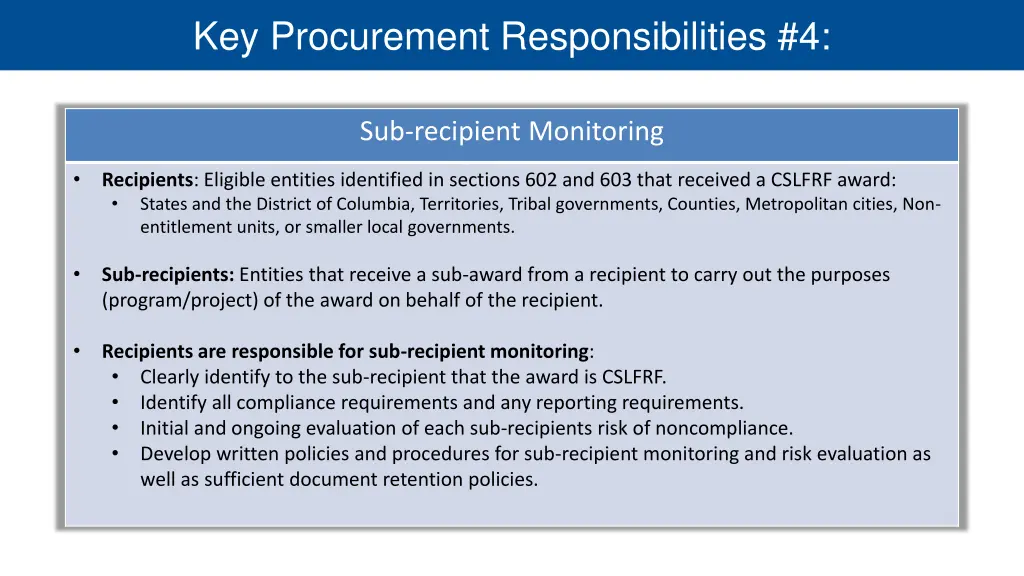 key procurement responsibilities 4