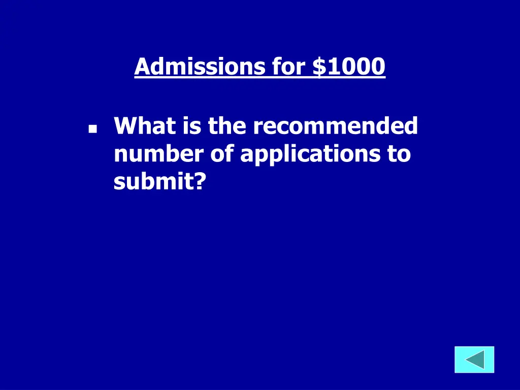 admissions for 1000