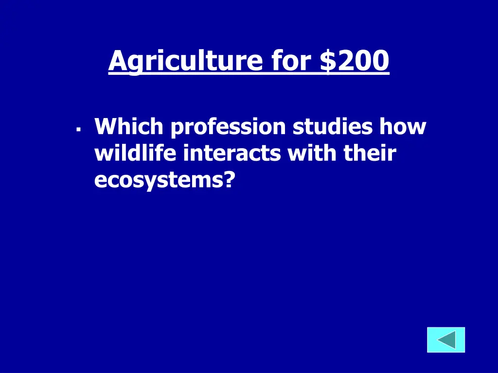 agriculture for 200