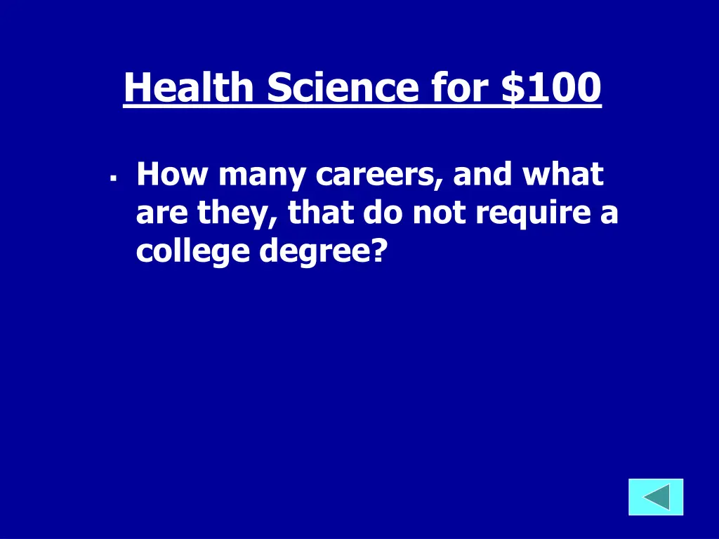 health science for 100