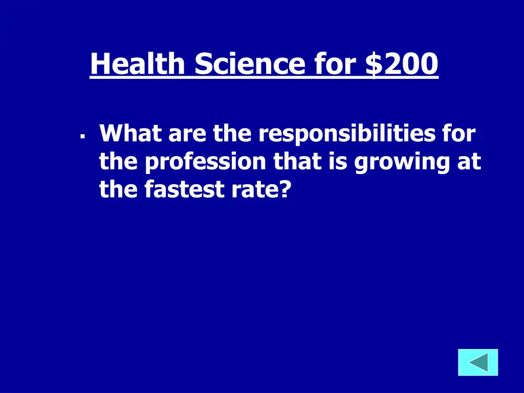 health science for 200
