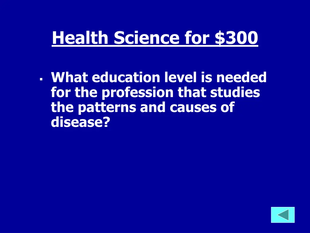 health science for 300