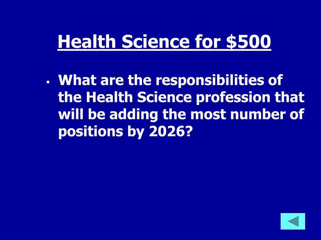 health science for 500