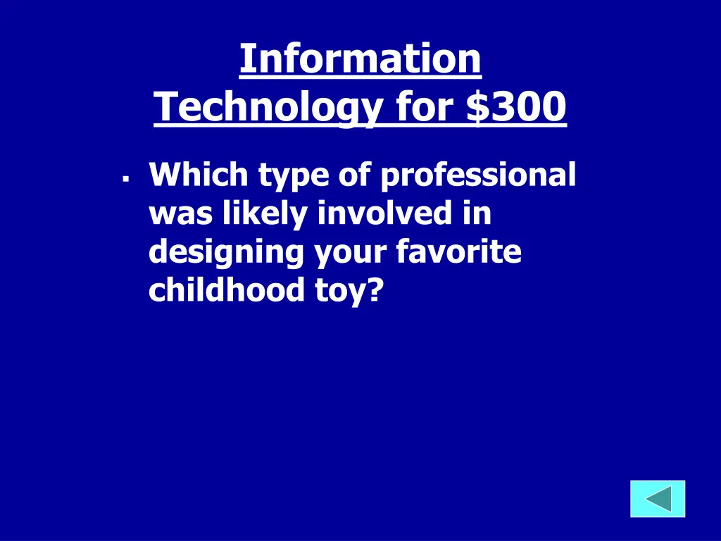 information technology for 300