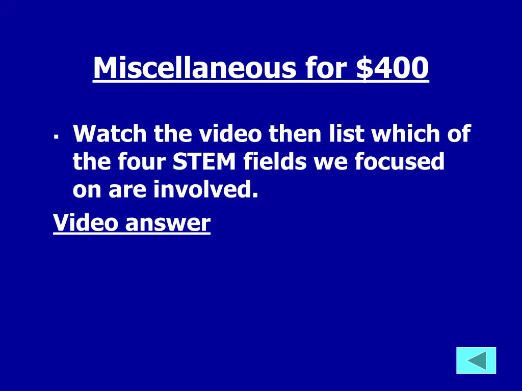 miscellaneous for 400