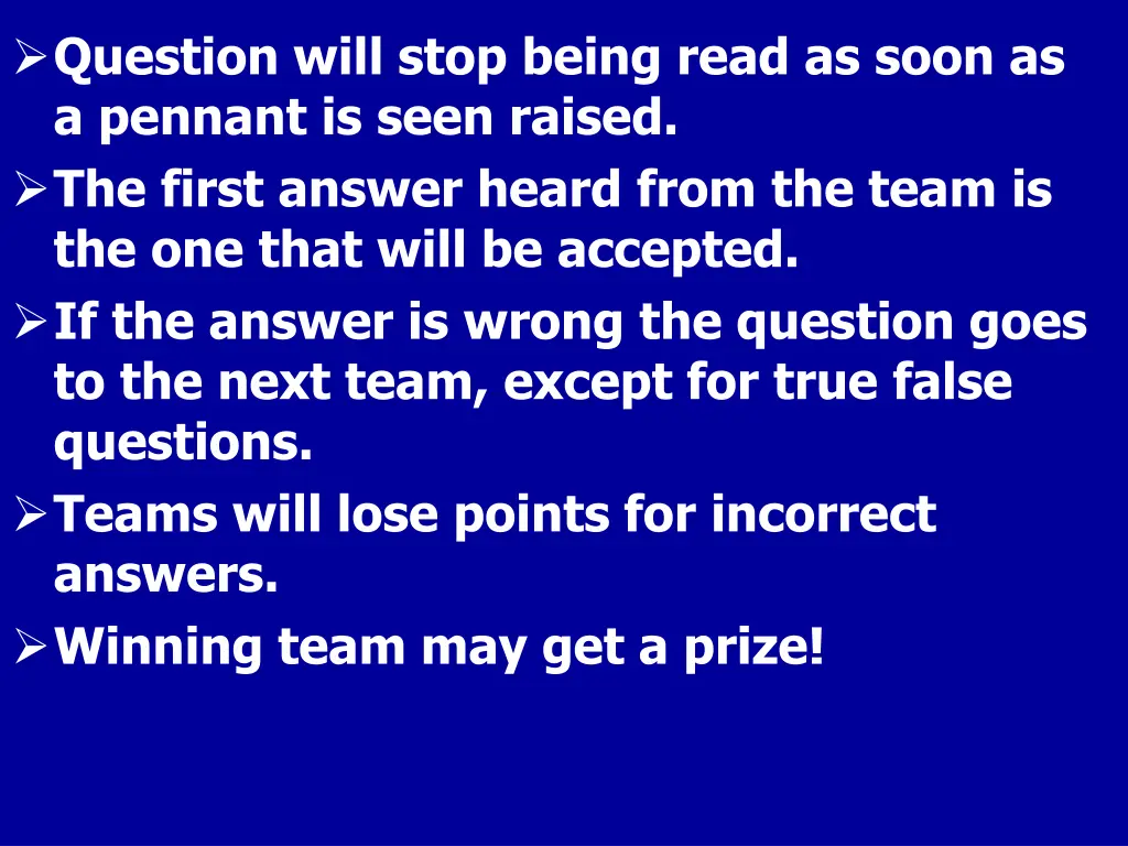 question will stop being read as soon