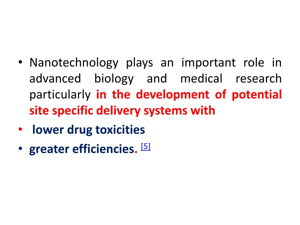 nanotechnology plays an important role