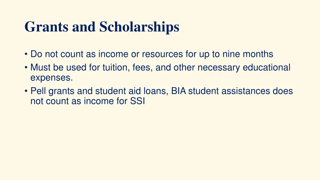 grants and scholarships