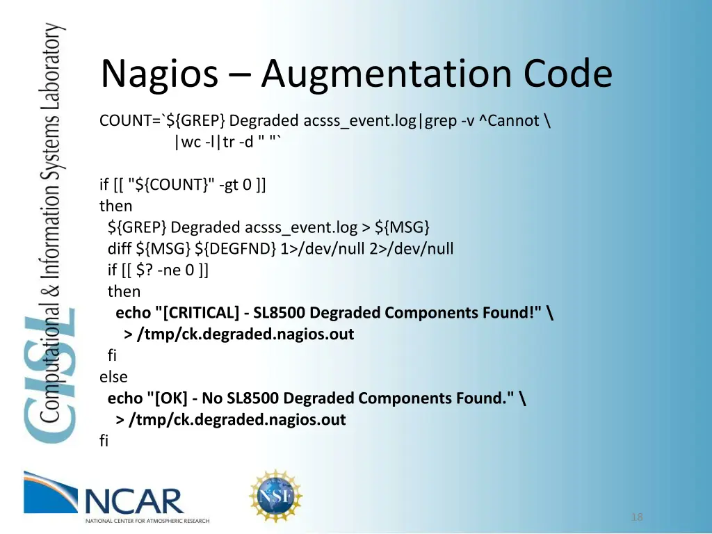nagios augmentation code