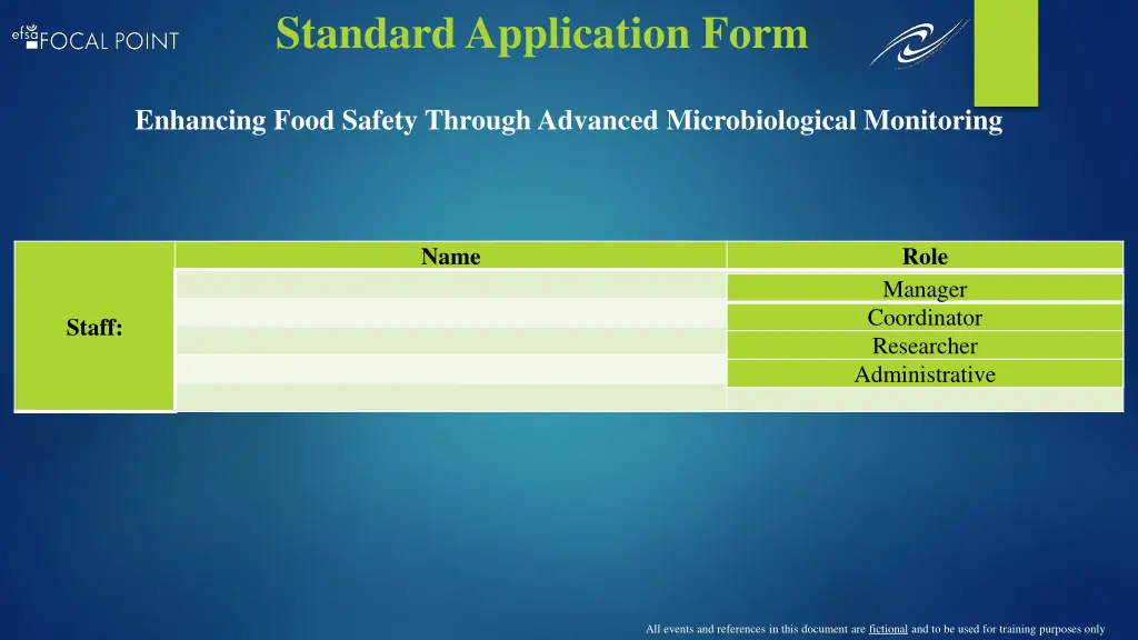 standard application form 4