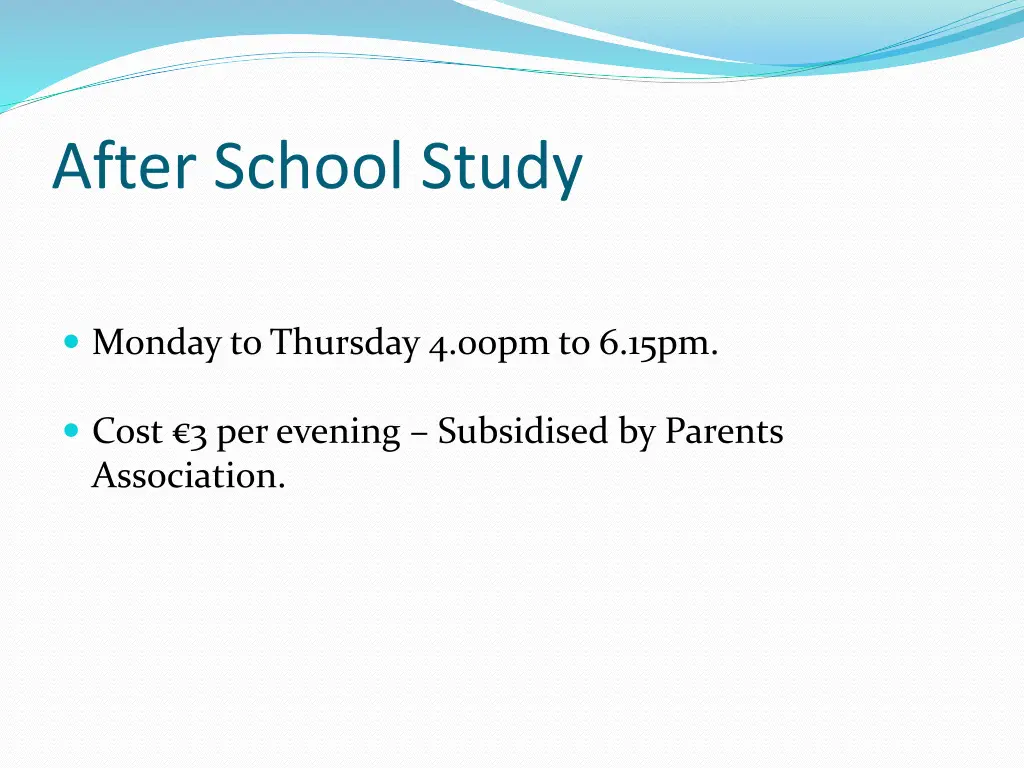 after school study