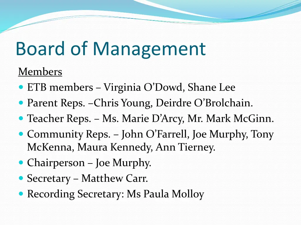 board of management
