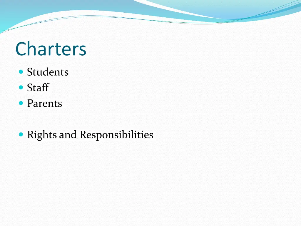 charters