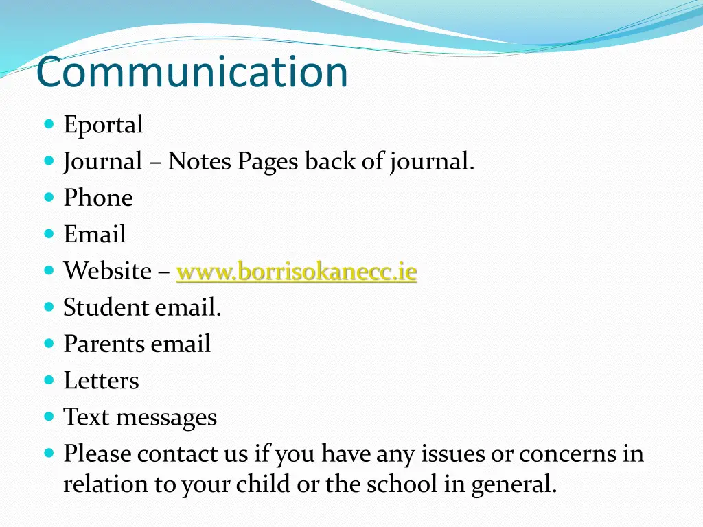 communication