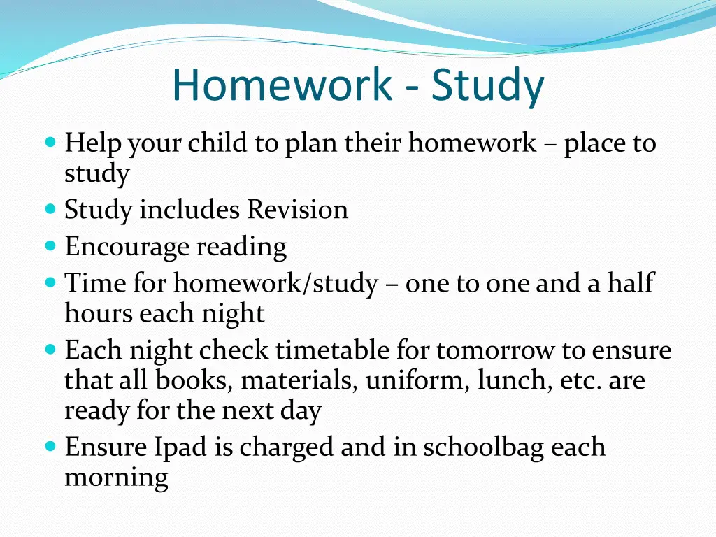 homework study