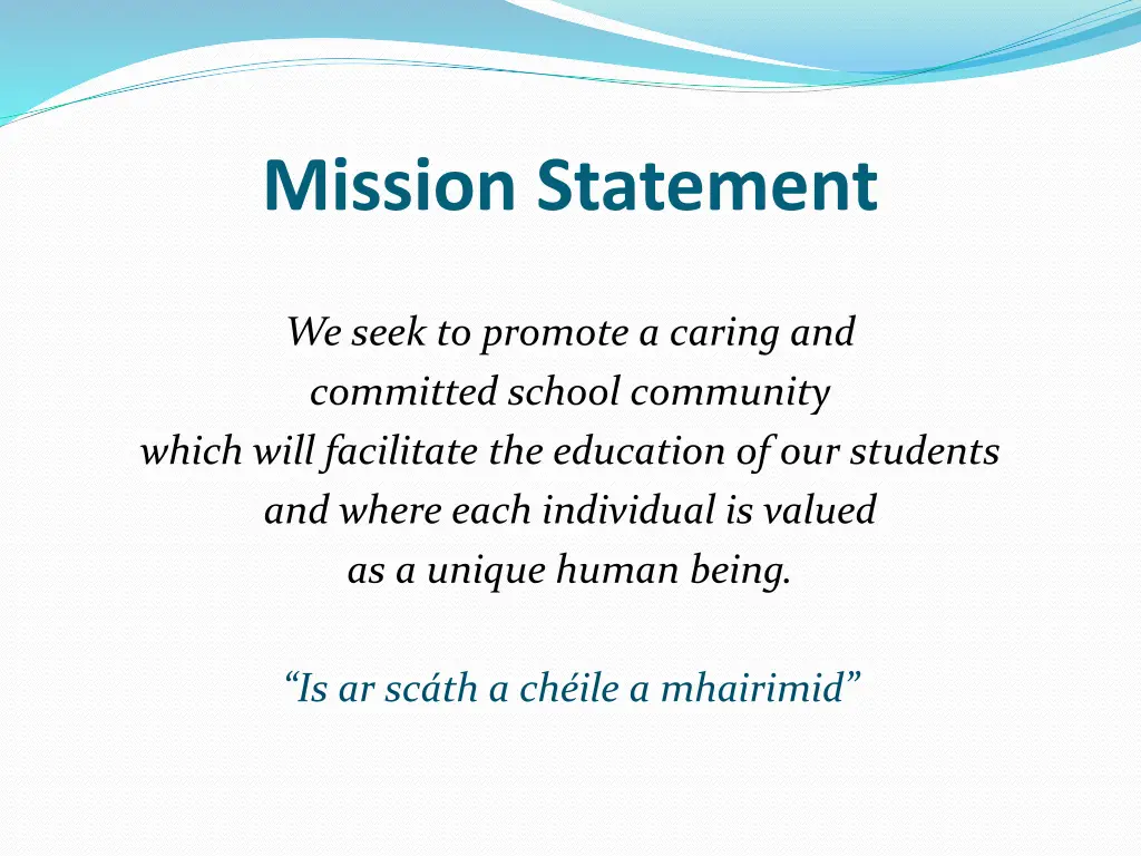 mission statement