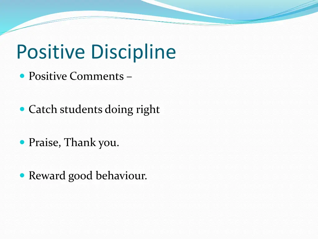 positive discipline