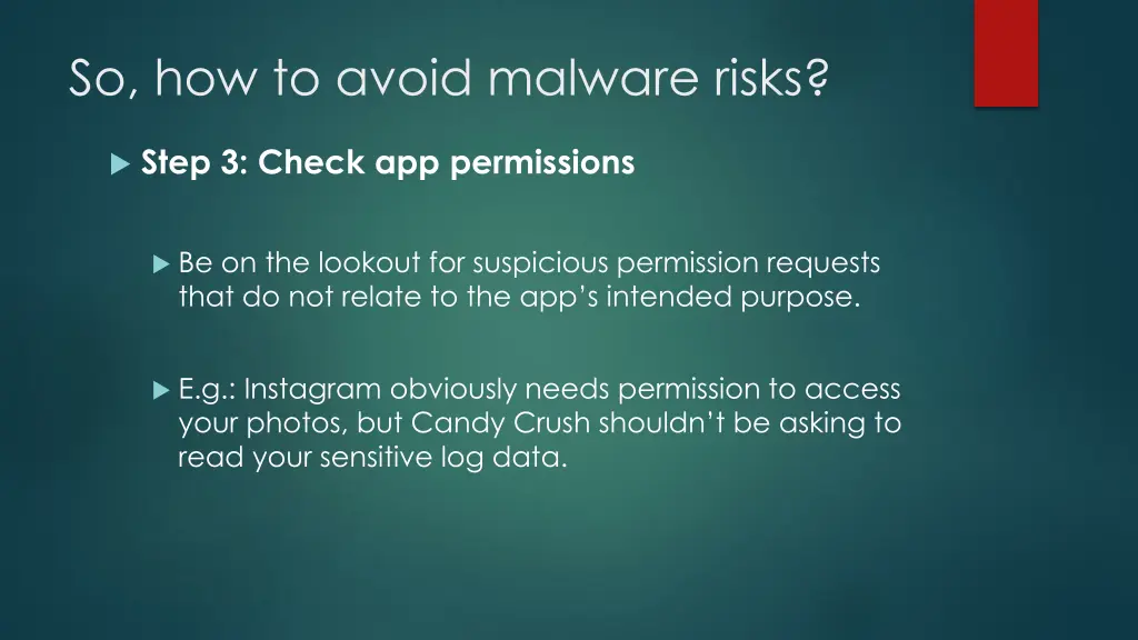 so how to avoid malware risks 3