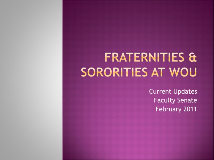 fraternities sororities at wou