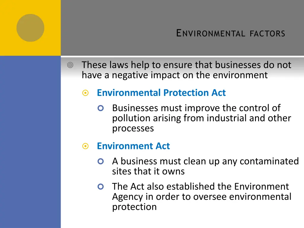 e nvironmental factors 2