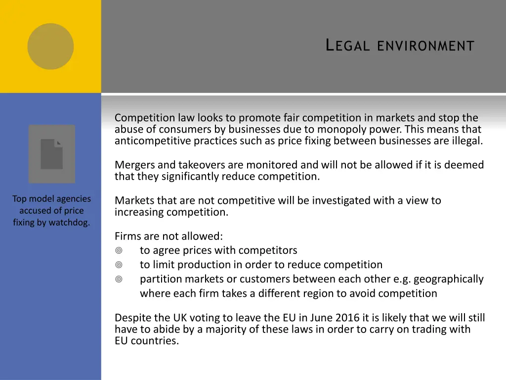 l egal environment 1