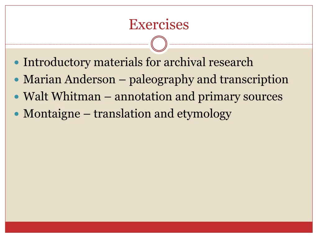 exercises