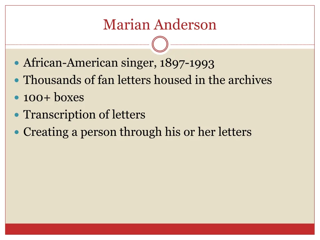 marian anderson