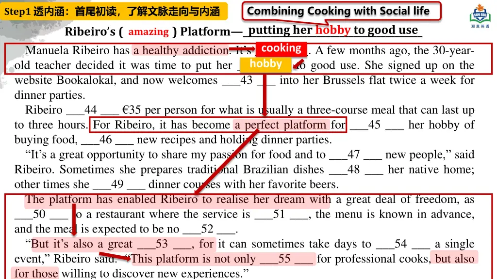 combining cooking with social life