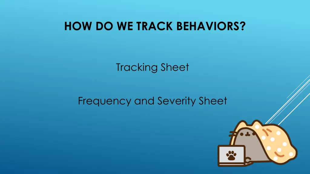 how do we track behaviors