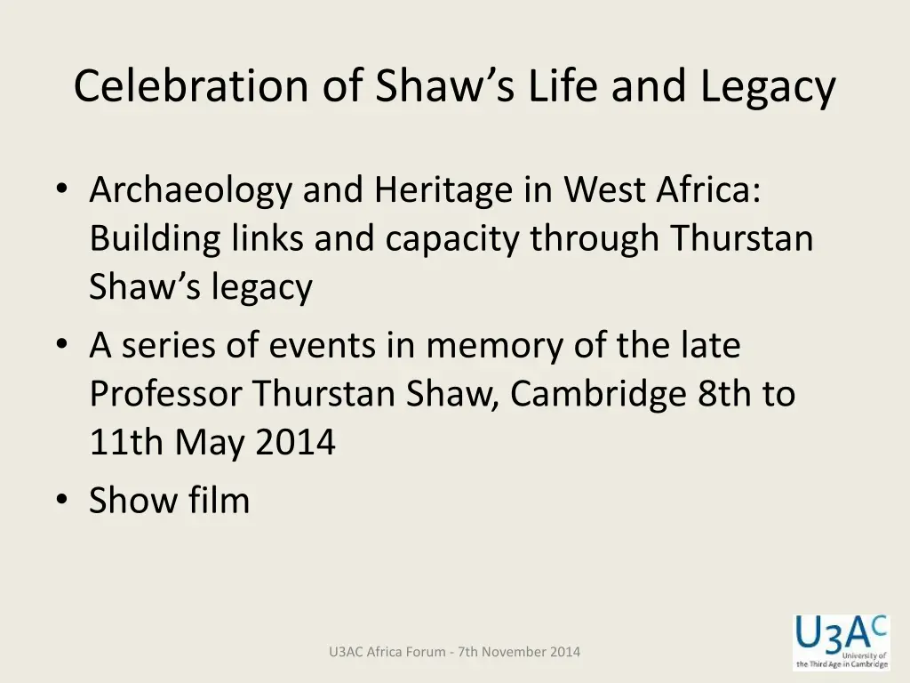 celebration of shaw s life and legacy