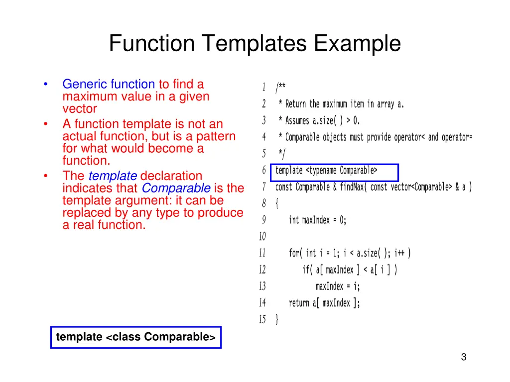 function templates example