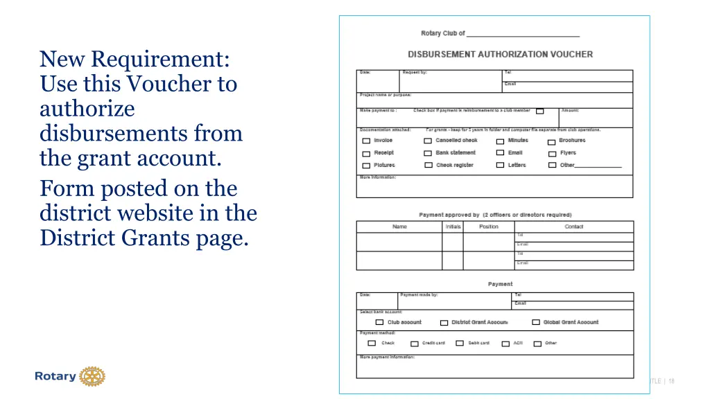 new requirement use this voucher to authorize