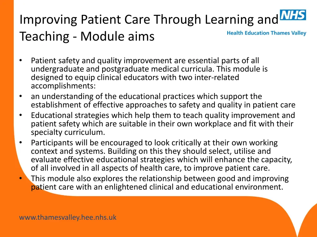 improving patient care through learning