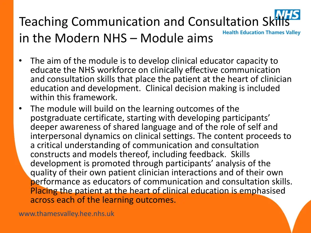 teaching communication and consultation skills