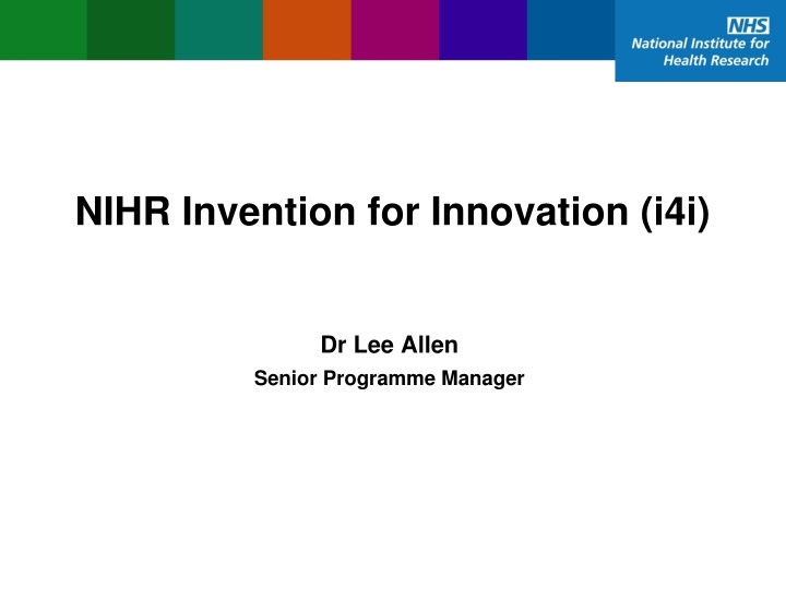nihr invention for innovation i4i