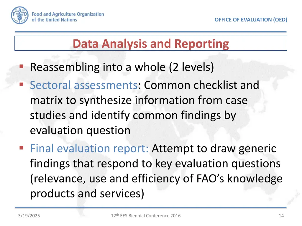 office of evaluation oed 11