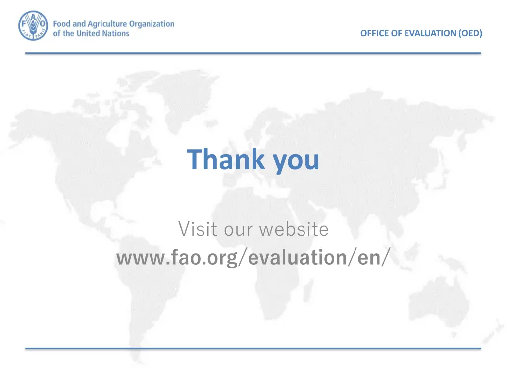 office of evaluation oed 15