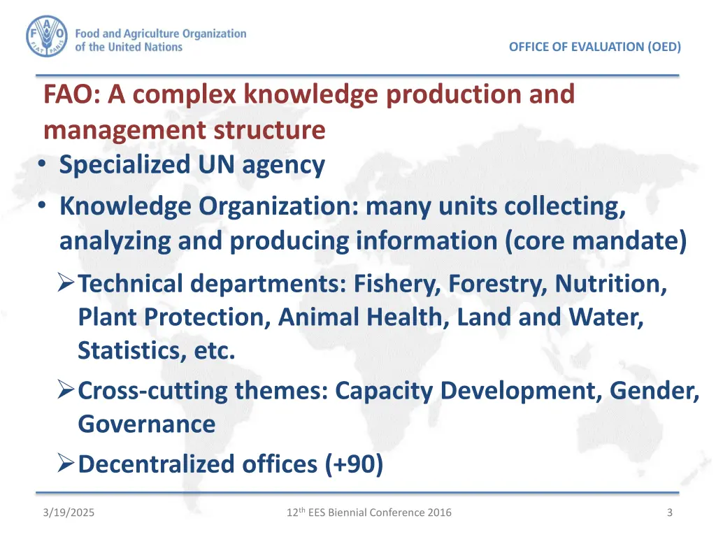 office of evaluation oed 2