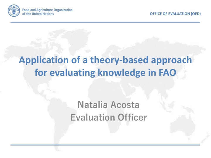 office of evaluation oed