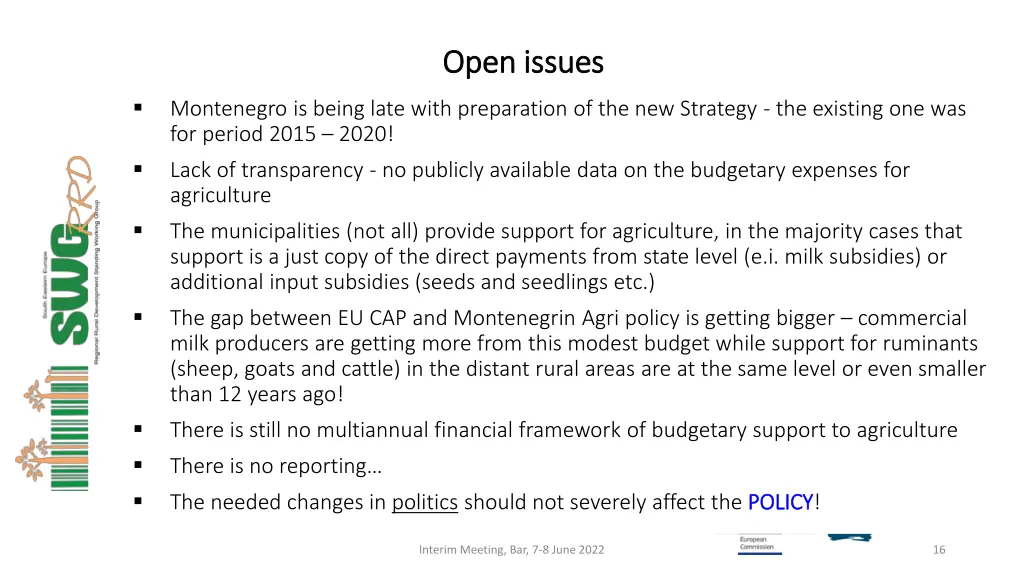 open issues open issues