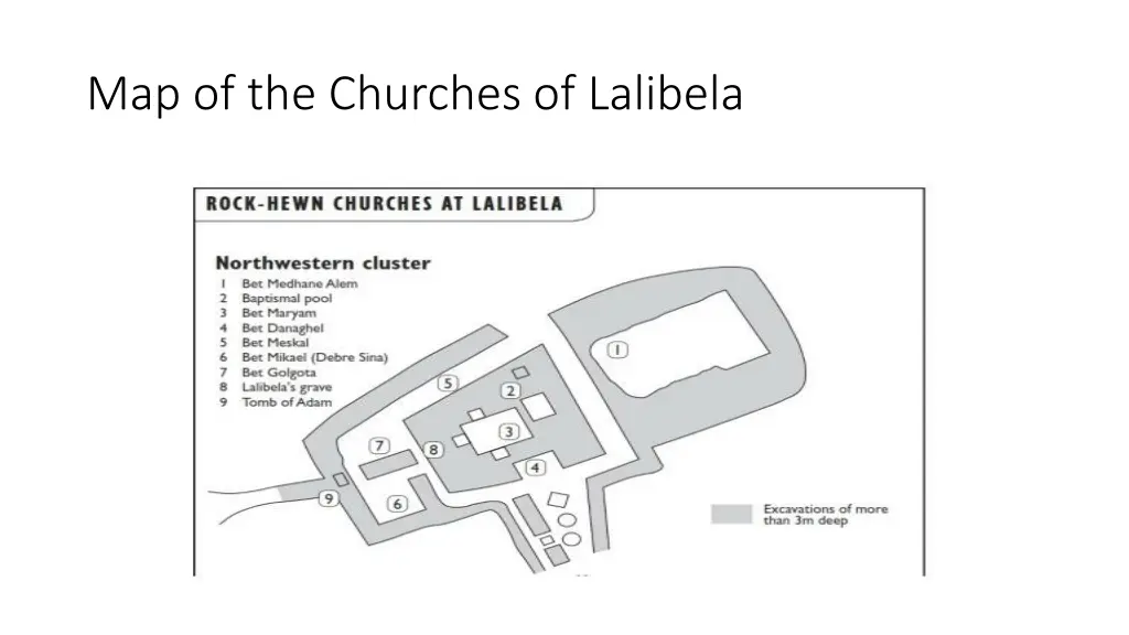 map of the churches of lalibela