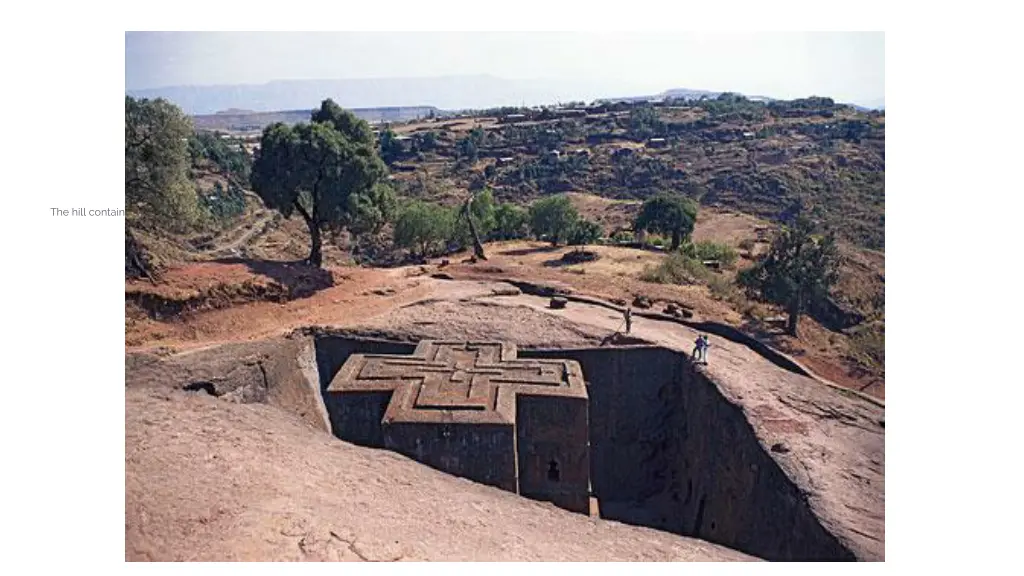 the hill containing the rock cut church of