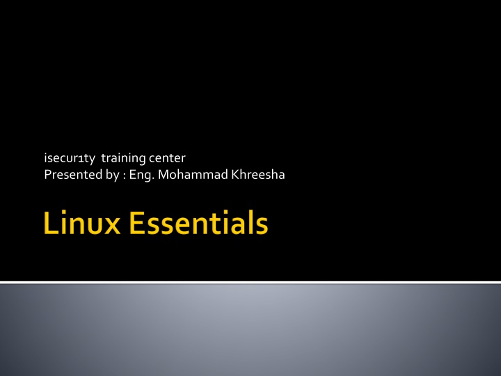 isecur1ty training center presented