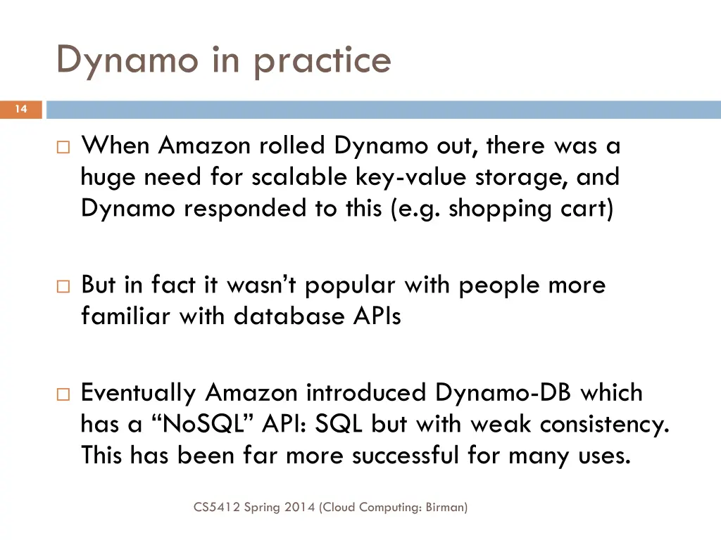 dynamo in practice 1
