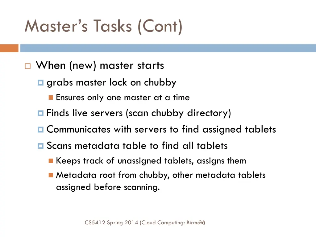 master s tasks cont