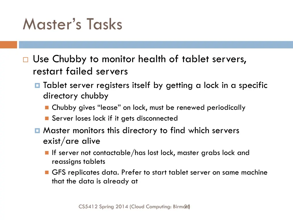 master s tasks