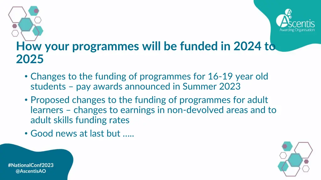 how your programmes will be funded in 2024