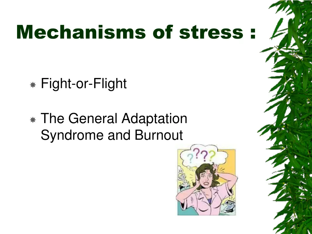 mechanisms of stress