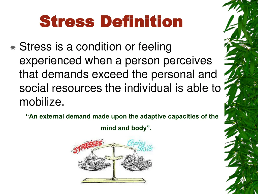 stress definition stress definition