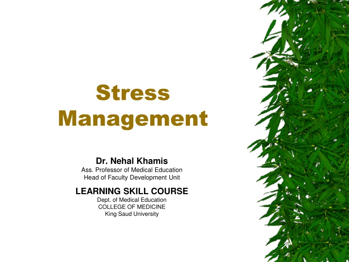 stress management
